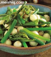 芡实炒丝瓜尖
