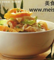 地道的家常菜冬笋片炒鱼片