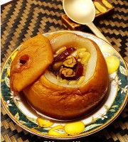 有效治疗咳嗽的蜂蜜雪梨茶