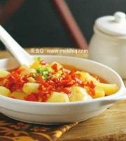 咸鲜香辣剁椒蒸土豆做法