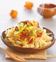 葱辣香洋芋擦擦：天然绿色食品