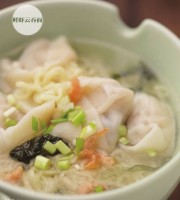 广州人最爱吃的鲜虾云吞面