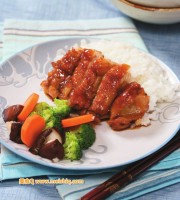 鲜香酥脆的日式照烧鸡排饭