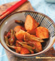 韩式萝卜泡菜的腌制方法