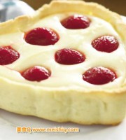 心形樱桃芝士塔