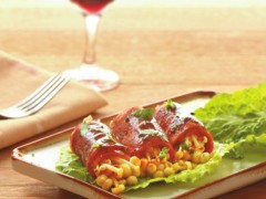 美味又简单烤金针菇培根卷