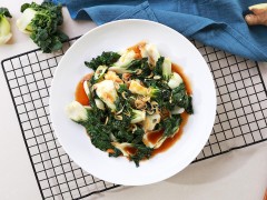 当小白菜遇到虾皮 (补钙佳品）