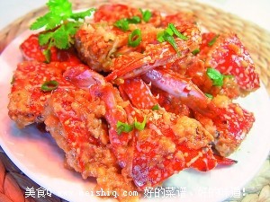 上海名菜：面拖蟹