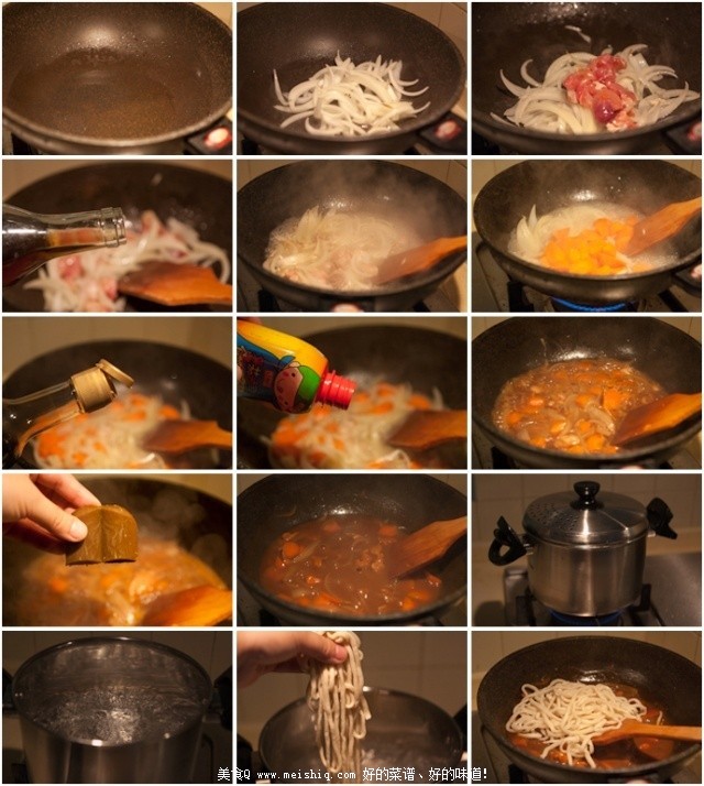 快手、暖胃还营养的鸡肉咖喱粗面