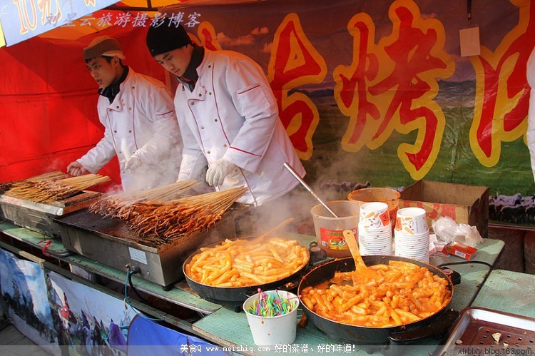 实拍:庙会变成烤串的海洋京城庙会美食系列照